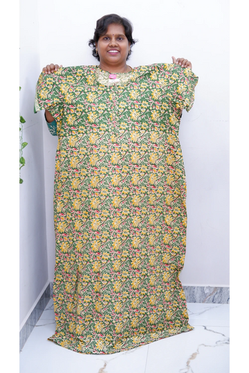 Elegant Zip Nighty – Jyothi Cotton Breeze