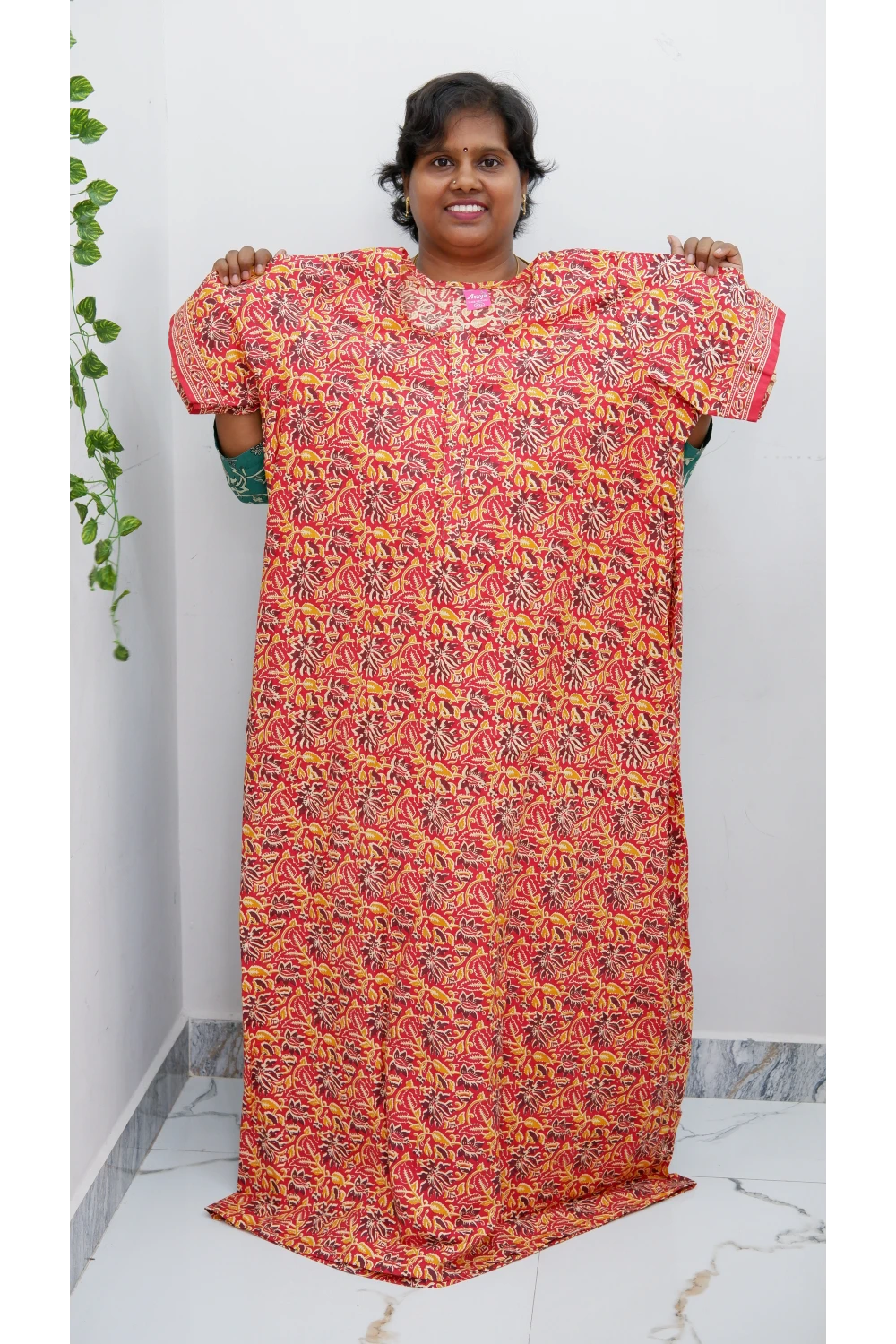 Elegant Zip Nighty – Jyothi Cotton Breeze
