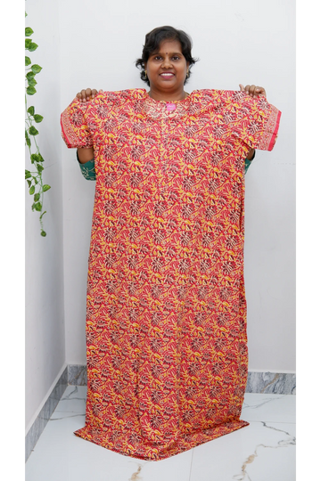 Elegant Zip Nighty – Jyothi Cotton Breeze