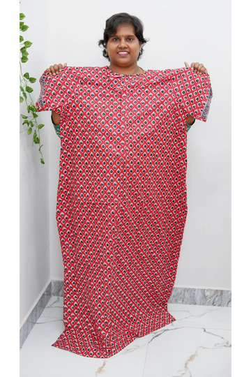 Elegant Zip Nighty – Jyothi Cotton Breeze
