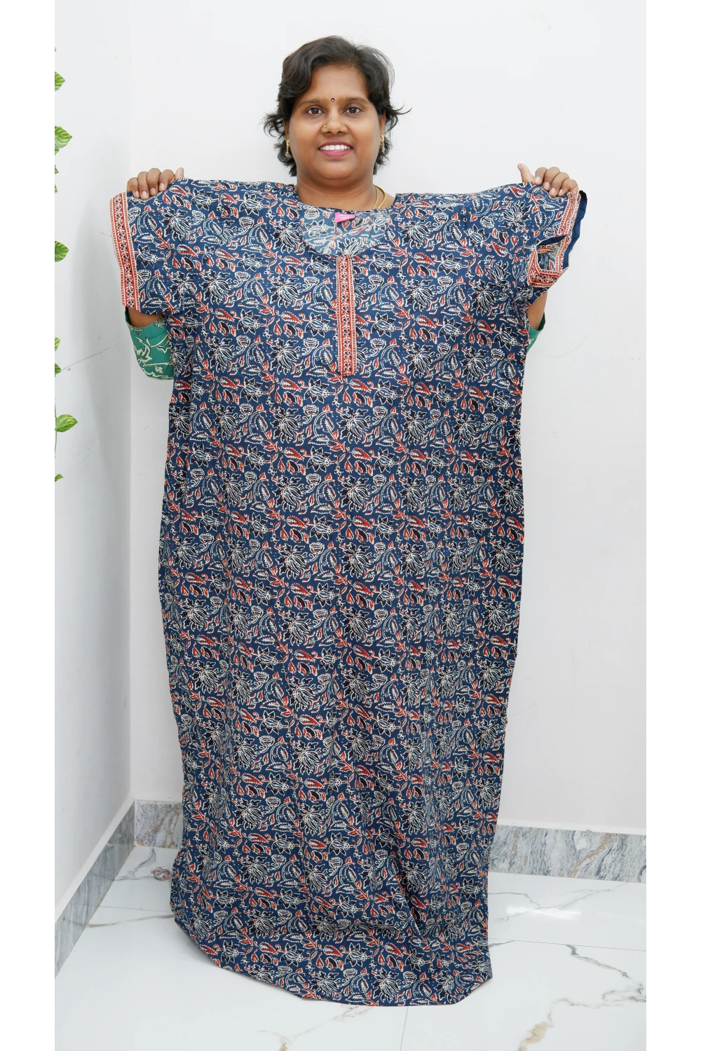 Elegant Zip Nighty – Jyothi Cotton Breeze