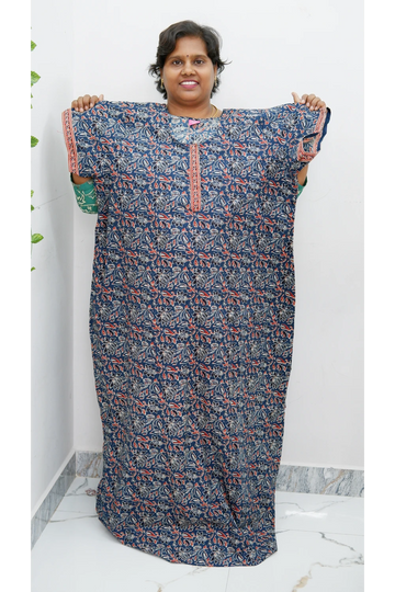 Elegant Zip Nighty – Jyothi Cotton Breeze