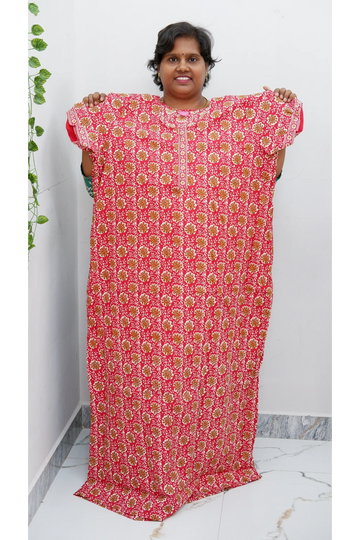 Elegant Zip Nighty – Jyothi Cotton Breeze