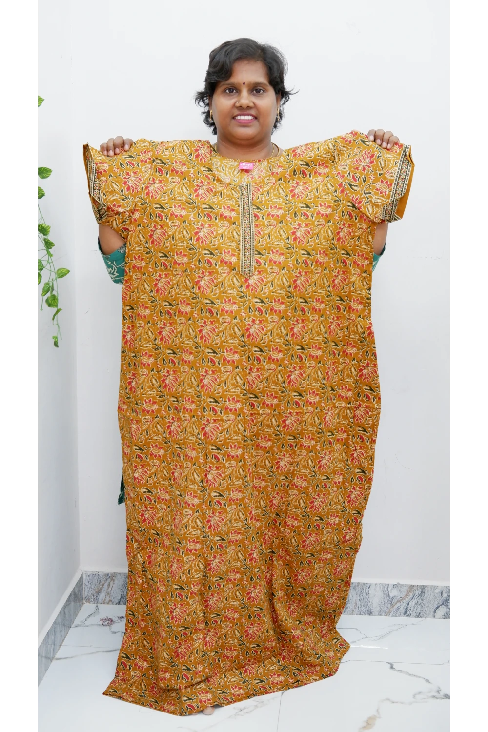 Elegant Zip Nighty – Jyothi Cotton Breeze