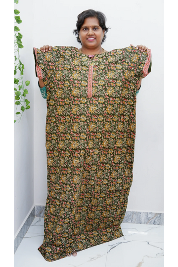 Elegant Zip Nighty – Jyothi Cotton Breeze