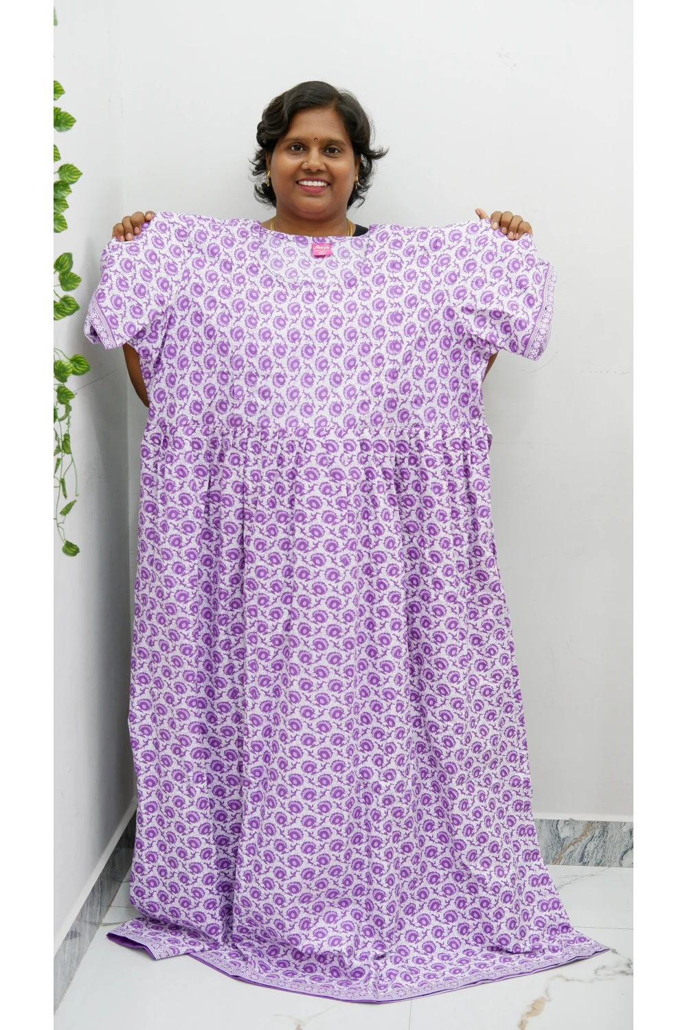 Comfort Fit Maternity Nighty – Side Zip Design