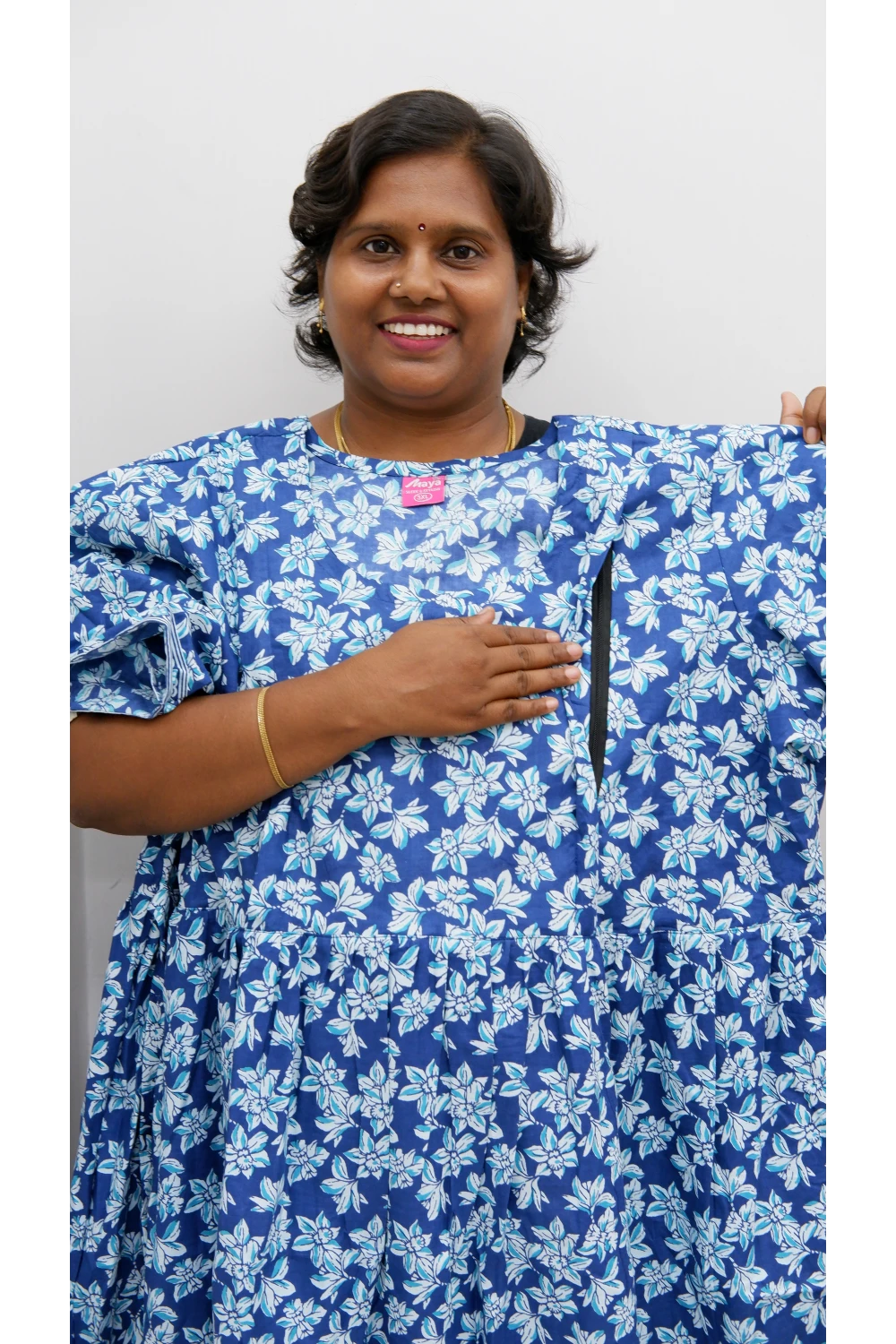 Comfort Fit Maternity Nighty – Side Zip Design