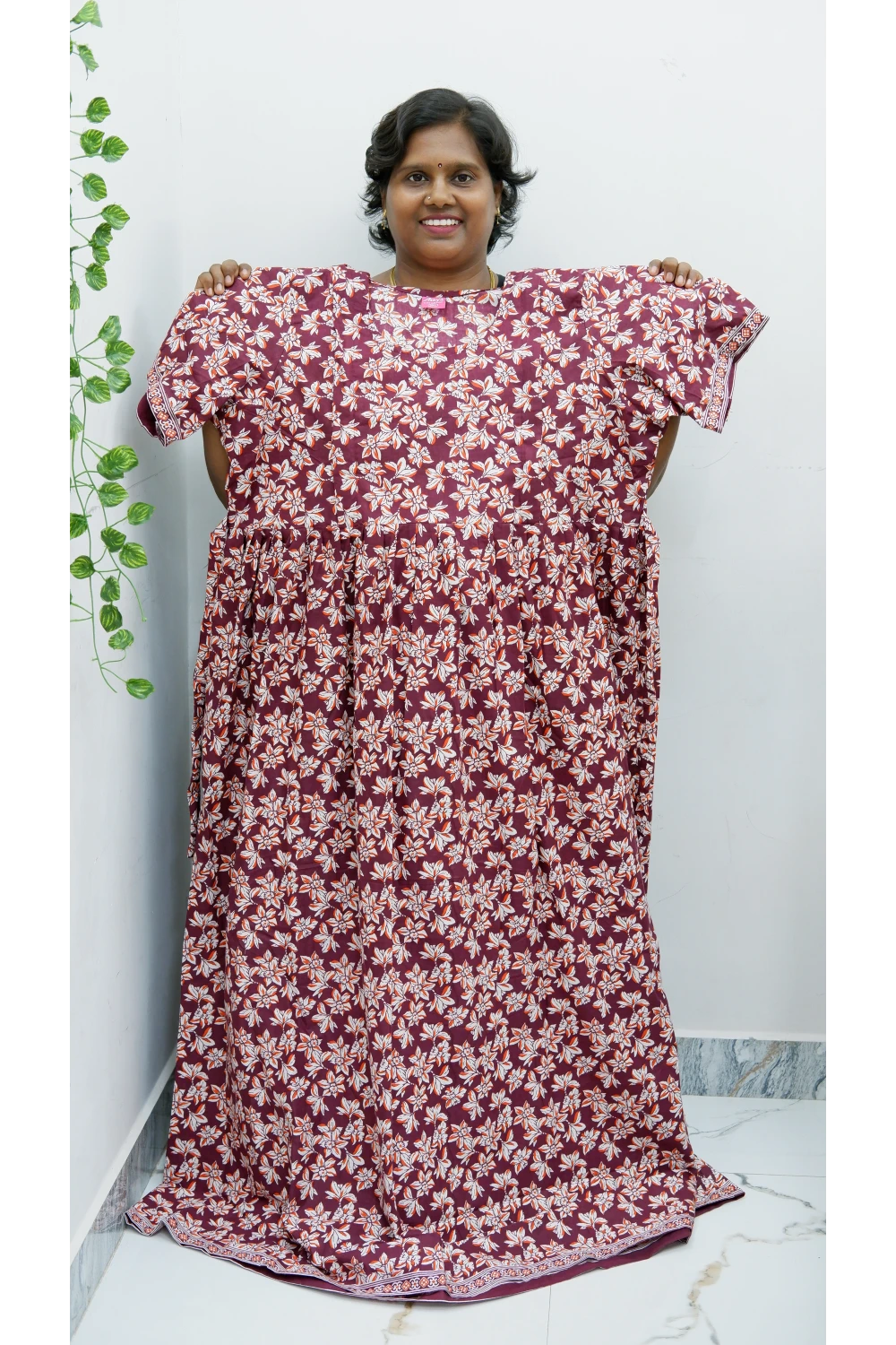 Comfort Fit Maternity Nighty – Side Zip Design