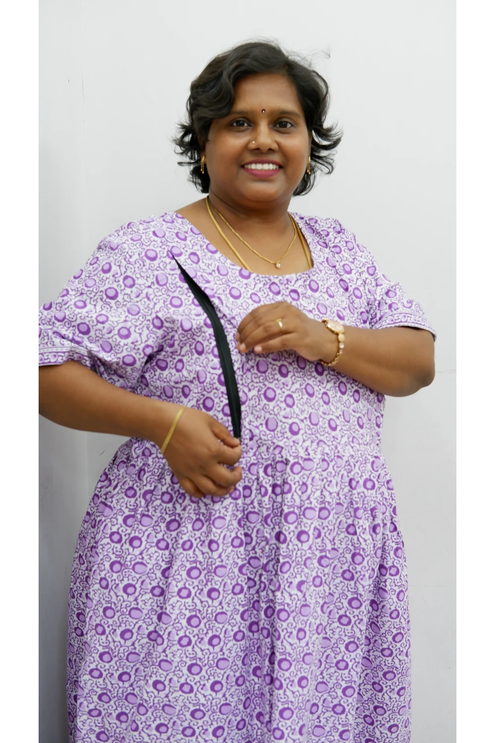 Comfort Fit Maternity Nighty – Side Zip Design
