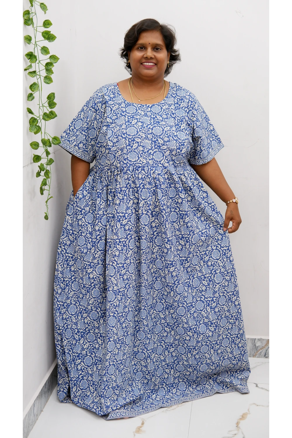 Comfort Fit Maternity Nighty – Side Zip Design