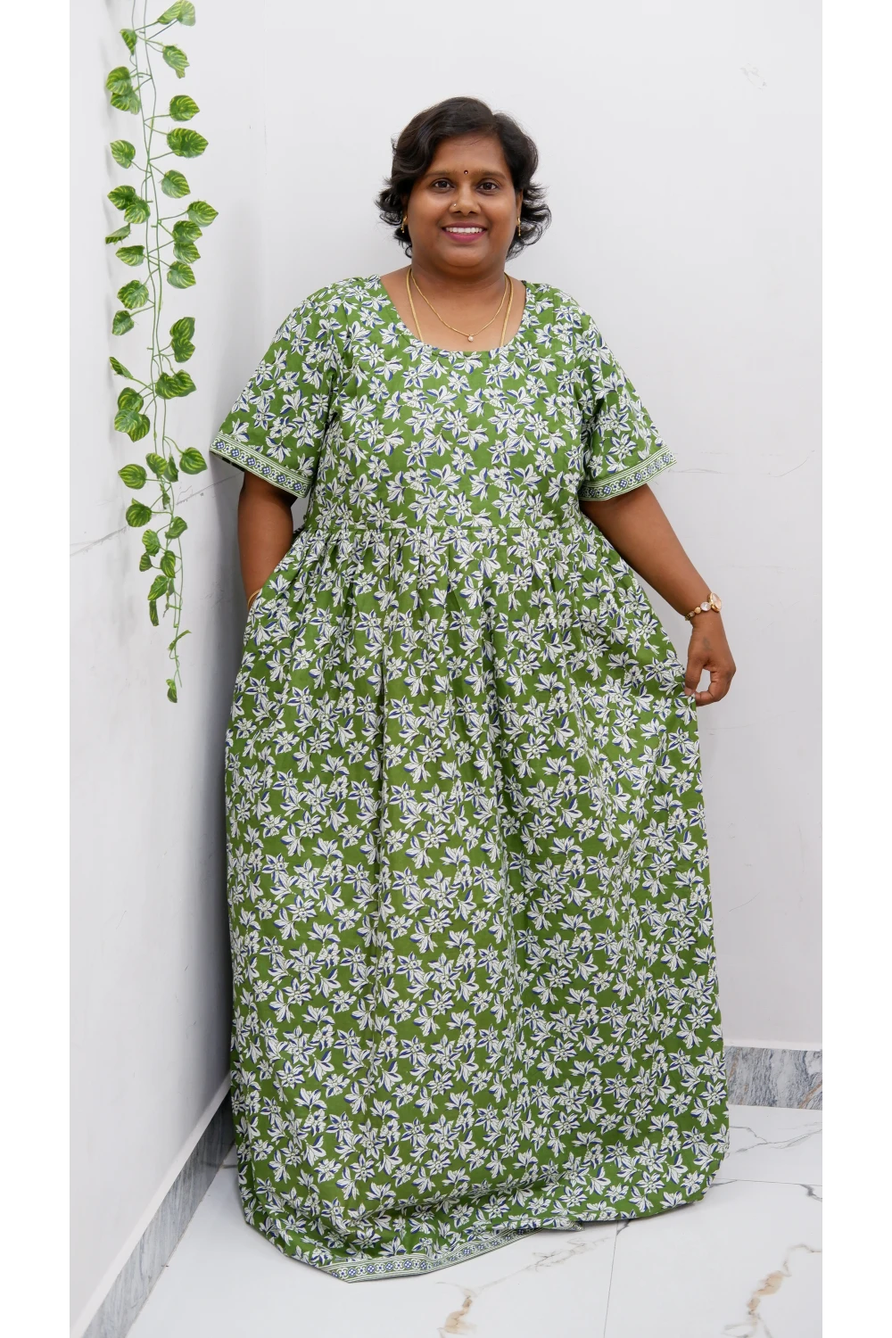 Comfort Fit Maternity Nighty – Side Zip Design