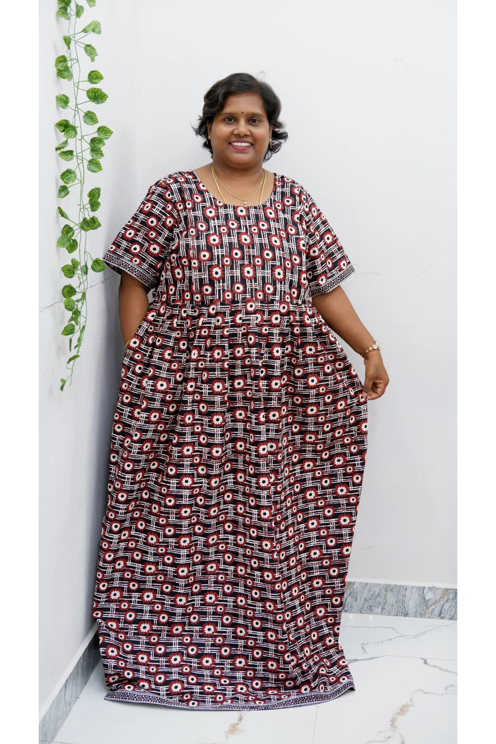 Comfort Fit Maternity Nighty – Side Zip Design