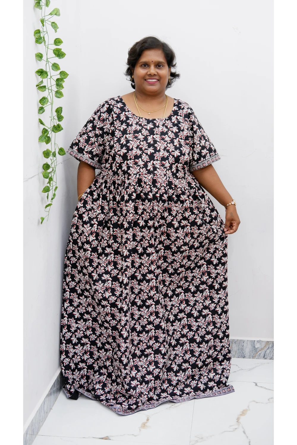 Comfort Fit Maternity Nighty – Side Zip Design