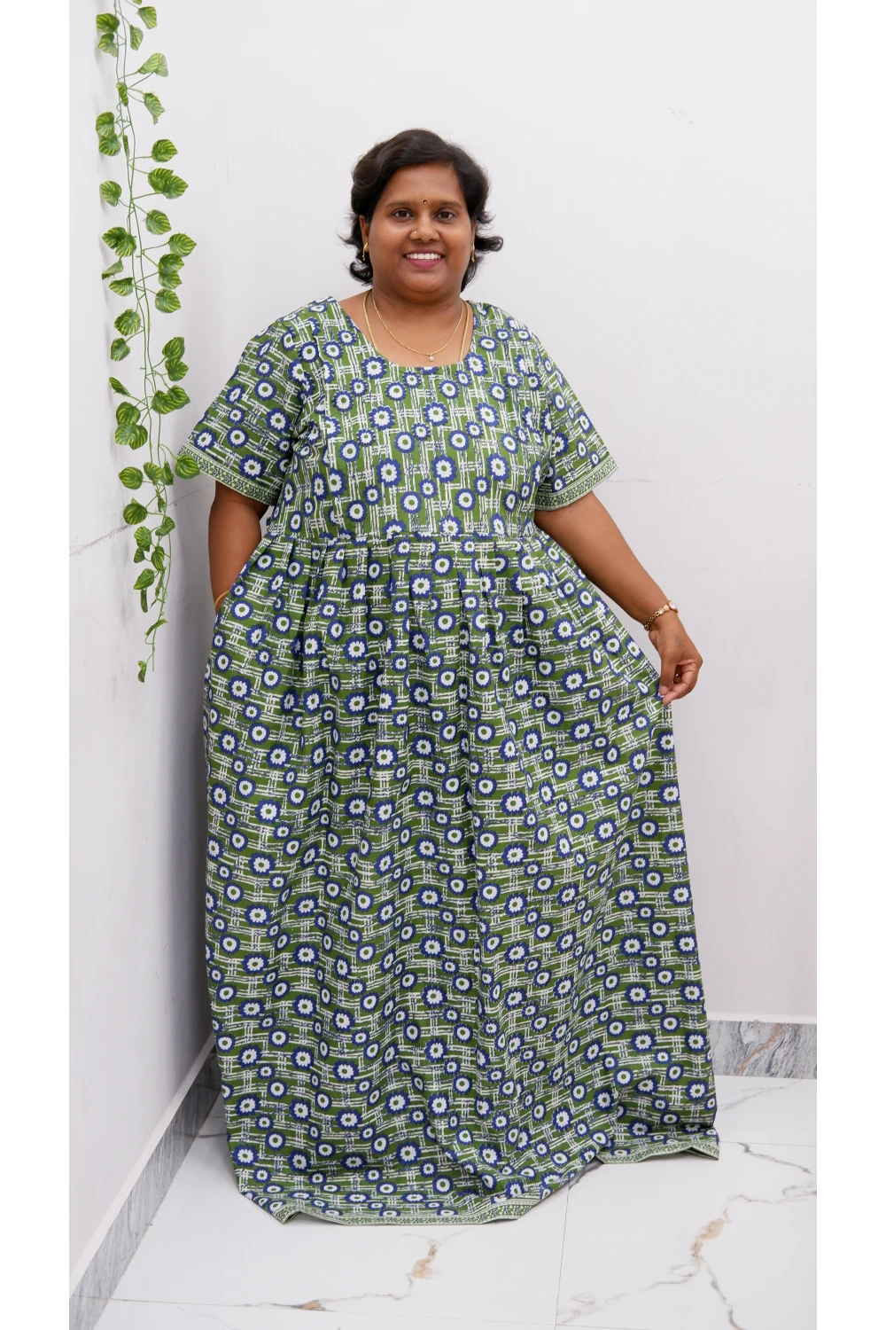Comfort Fit Maternity Nighty – Side Zip Design
