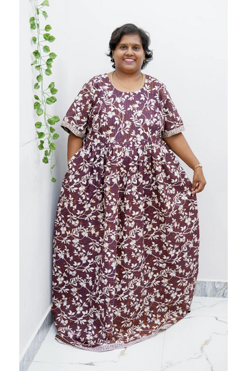 Comfort Fit Maternity Nighty – Side Zip Design