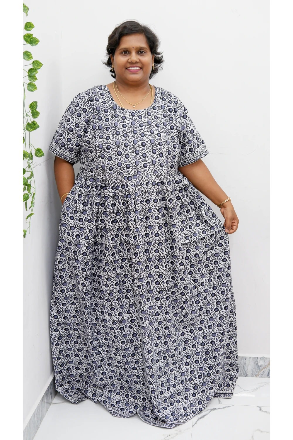 Comfort Fit Maternity Nighty – Side Zip Design