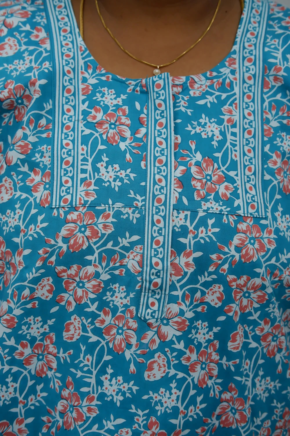 Elegant Zip Nighty – Jyothi Cotton Breeze