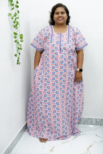 Elegant Zip Nighty – Jyothi Cotton Breeze