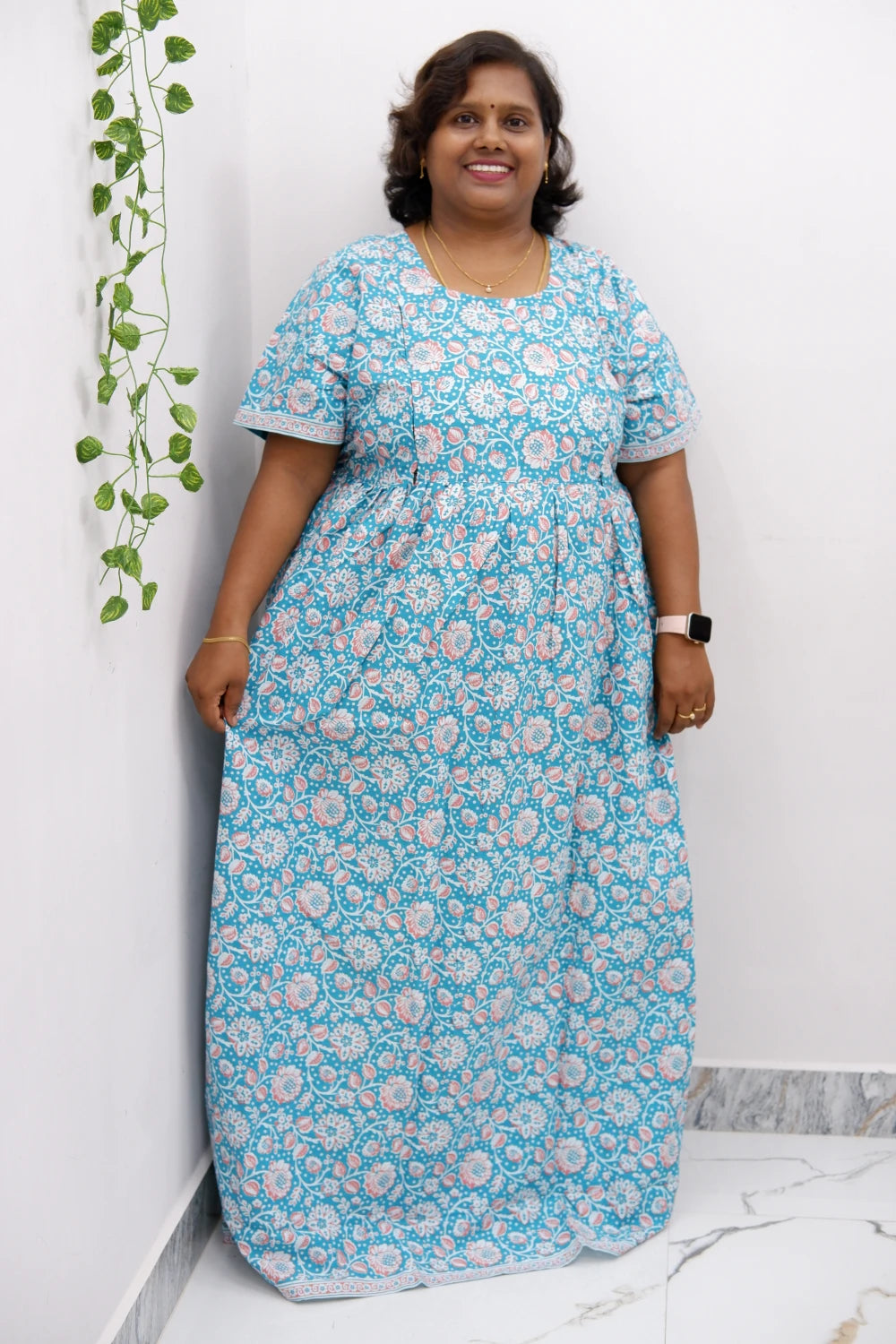 Comfort Fit Maternity Nighty – Side Zip Design