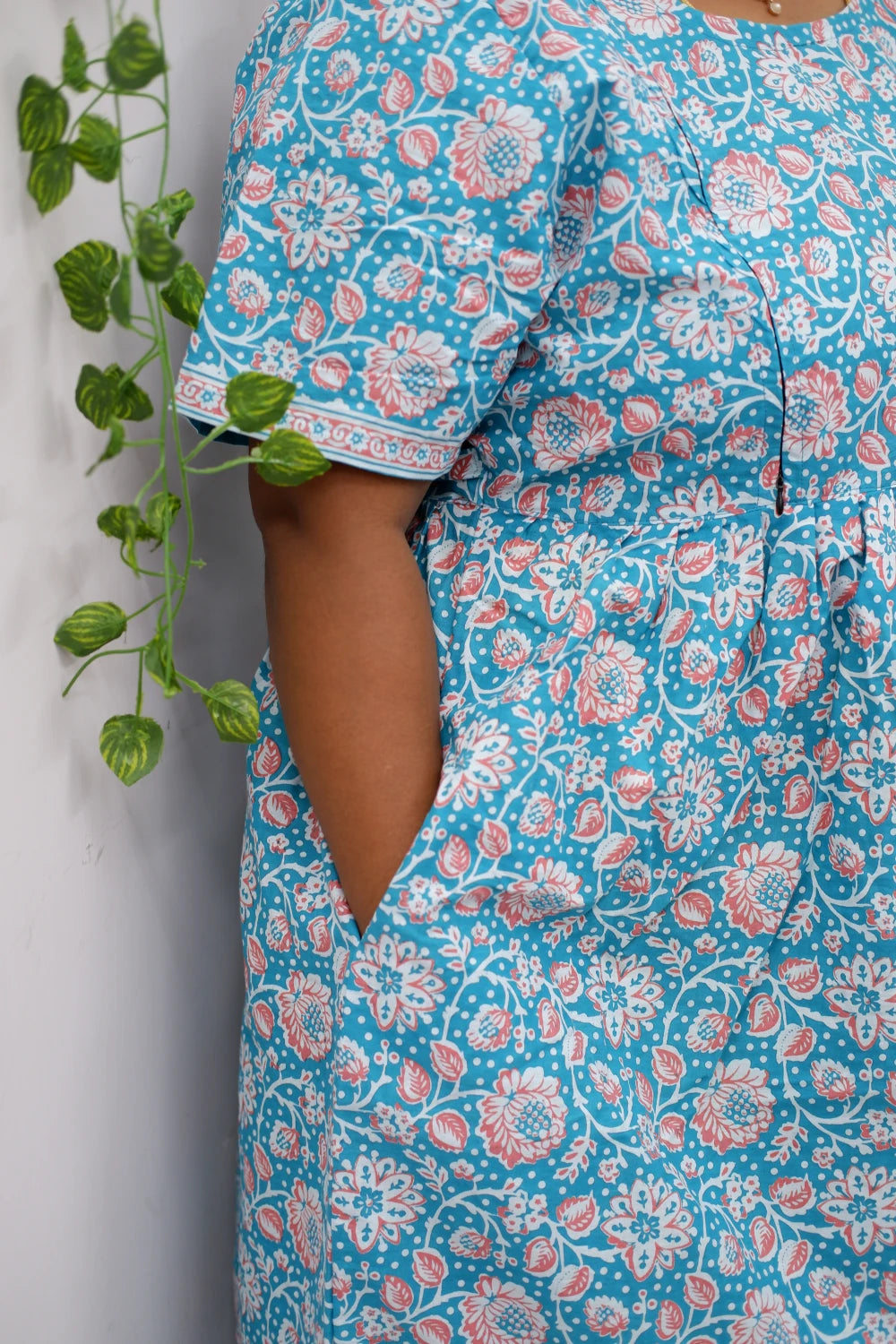 Comfort Fit Maternity Nighty – Side Zip Design
