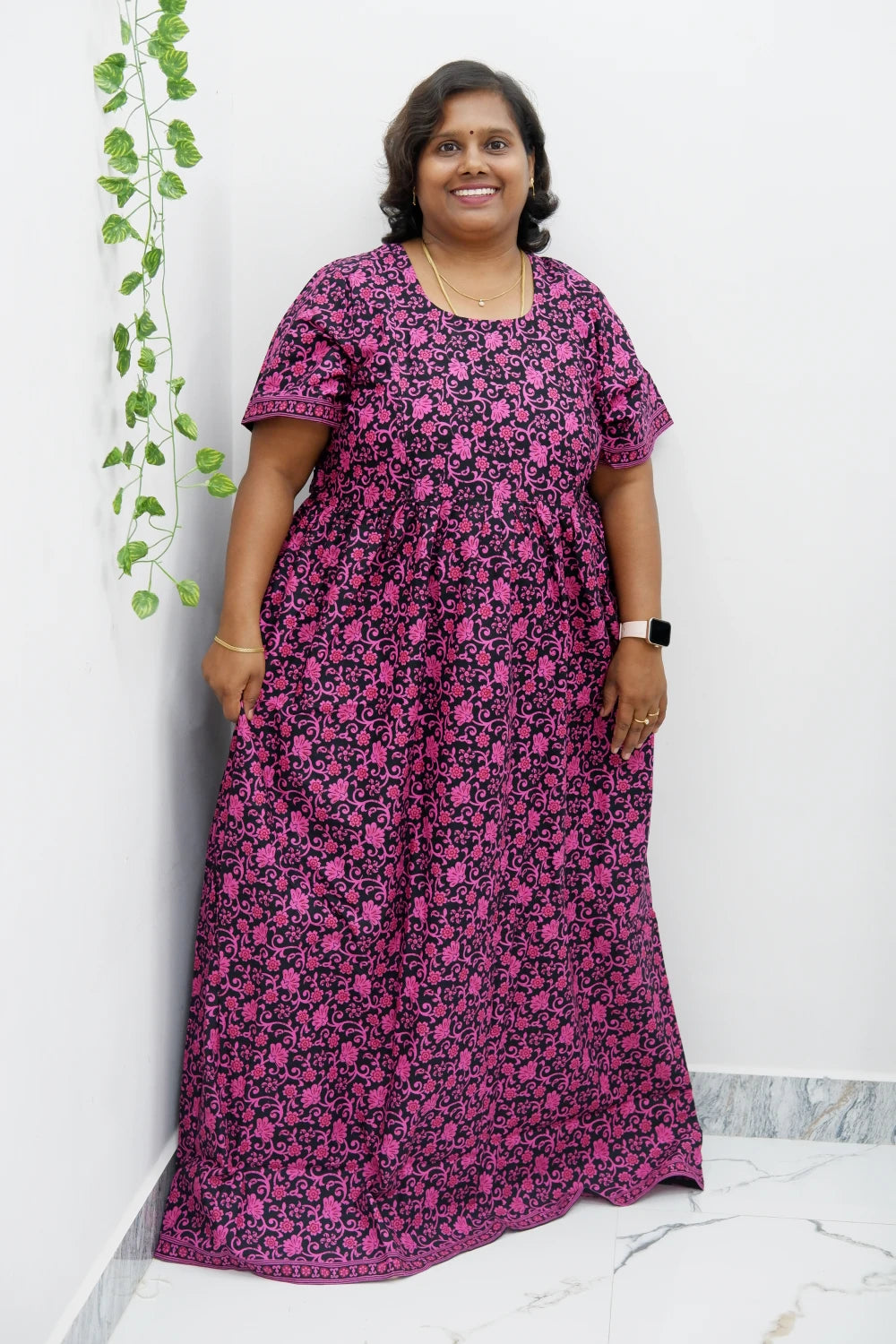 Comfort Fit Maternity Nighty – Side Zip Design