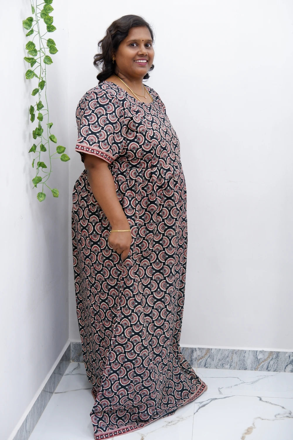 Comfort Fit Maternity Nighty – Side Zip Design
