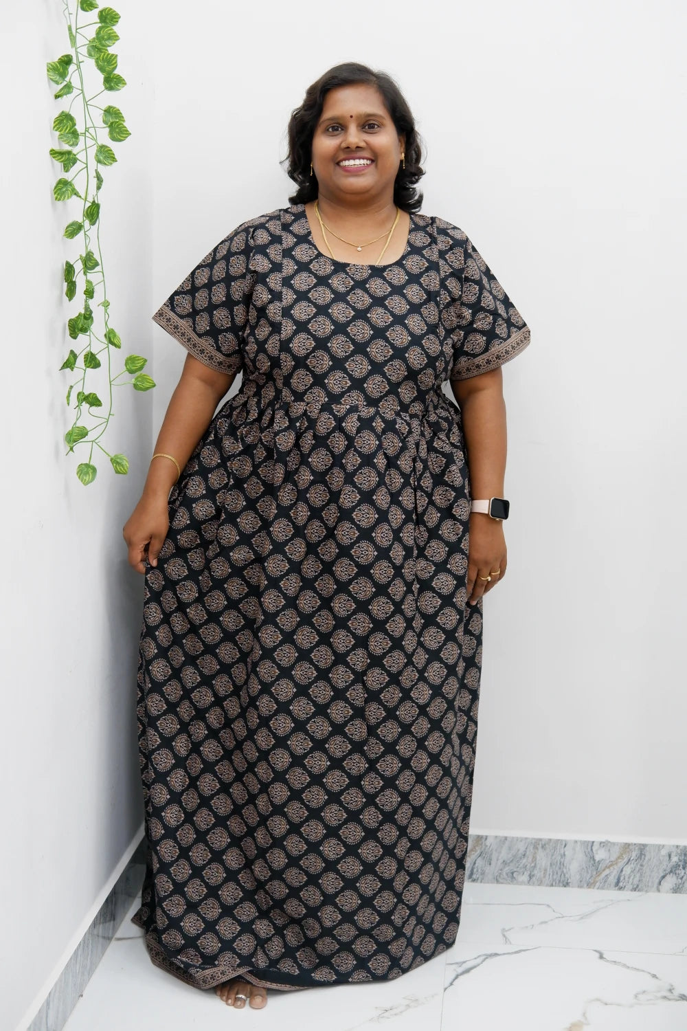 Comfort Fit Maternity Nighty – Side Zip Design