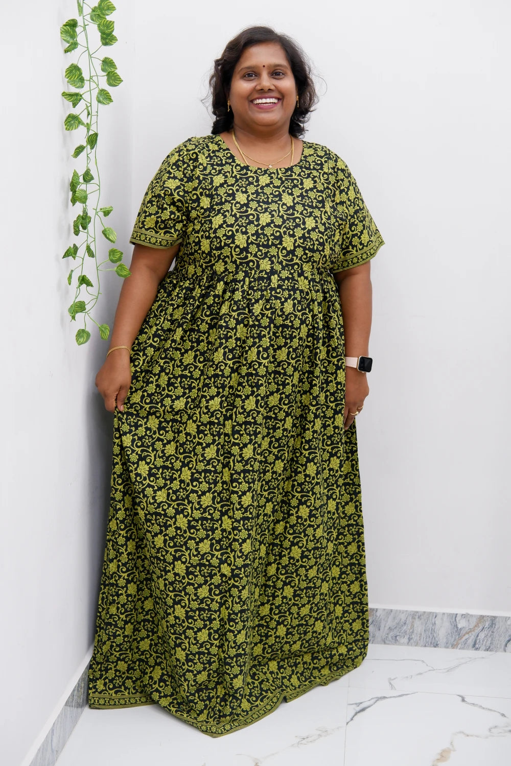 Comfort Fit Maternity Nighty – Side Zip Design