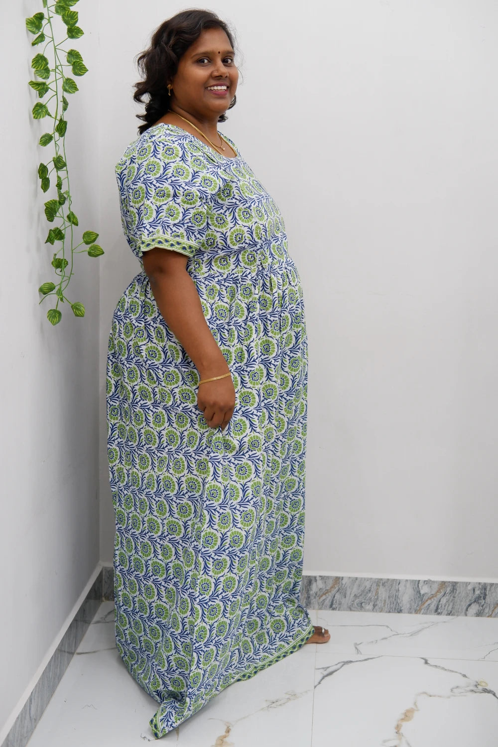 Comfort Fit Maternity Nighty – Side Zip Design