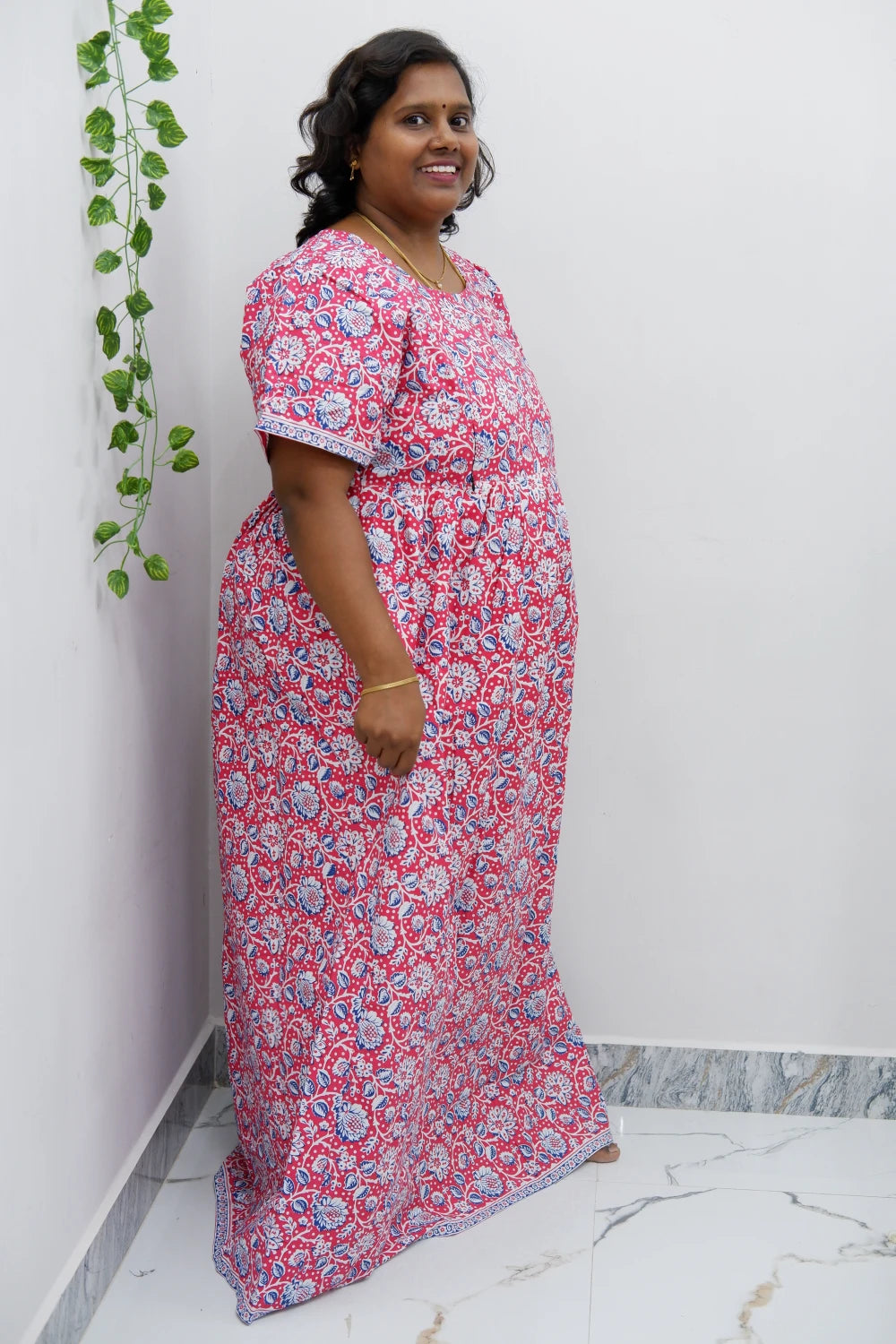 Comfort Fit Maternity Nighty – Side Zip Design