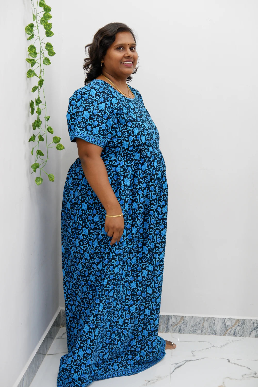 Comfort Fit Maternity Nighty – Side Zip Design