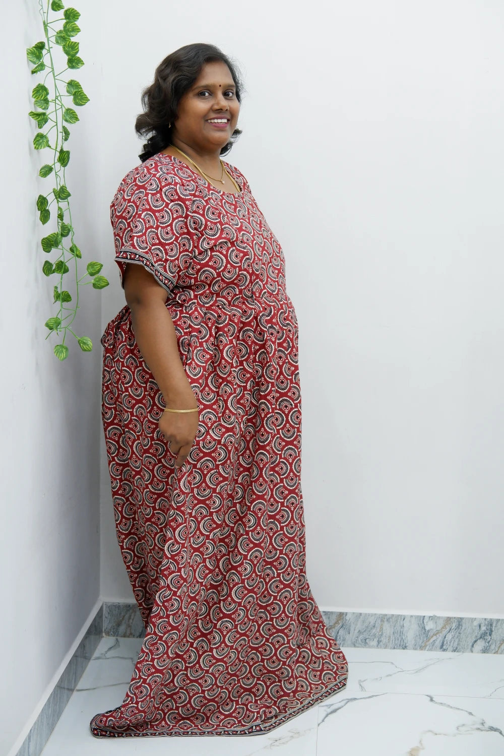 Comfort Fit Maternity Nighty – Side Zip Design