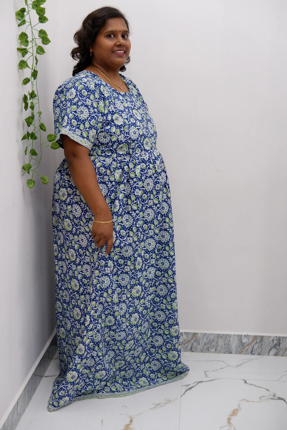 Comfort Fit Maternity Nighty – Side Zip Design