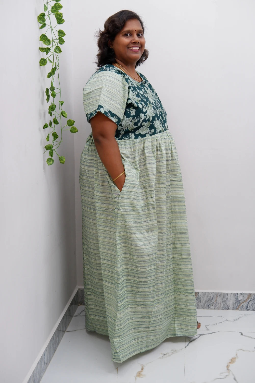 Frock Style Cotton Nighty – Soft & Flowing Fit