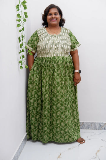 Frock Style Cotton Nighty – Soft & Flowing Fit
