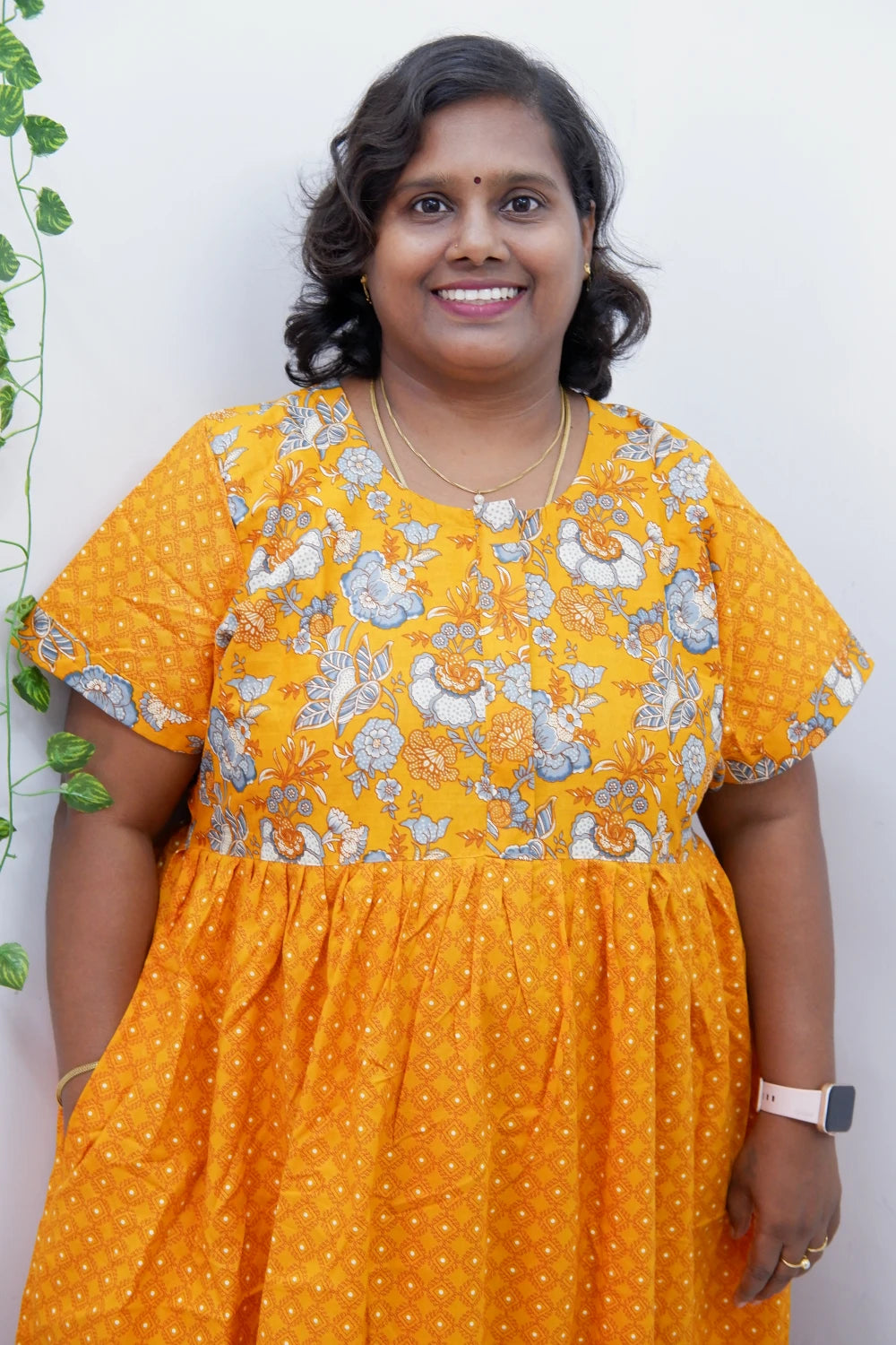Frock Style Cotton Nighty – Soft & Flowing Fit