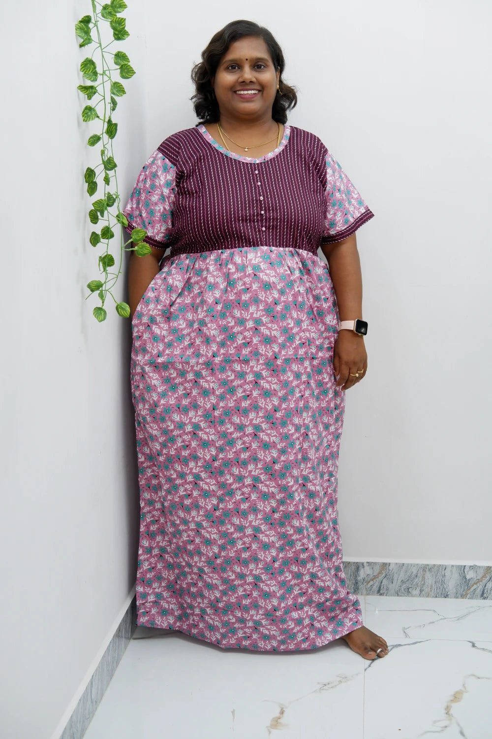 Lightweight Frock Style Cotton Nighty