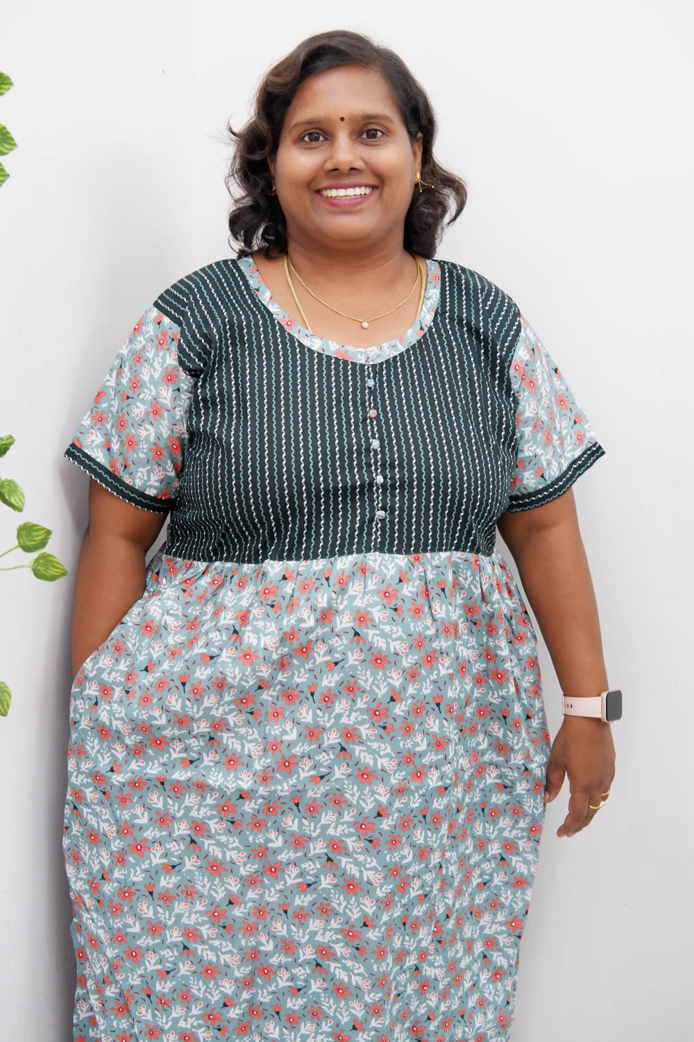 Lightweight Frock Style Cotton Nighty