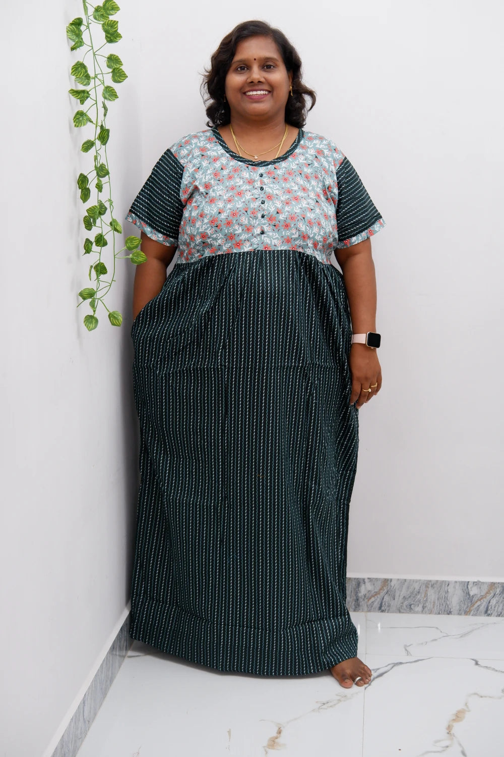 Lightweight Frock Style Cotton Nighty