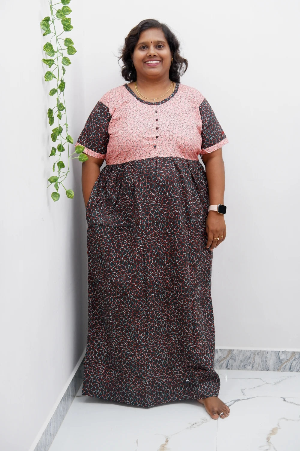 Lightweight Frock Style Cotton Nighty