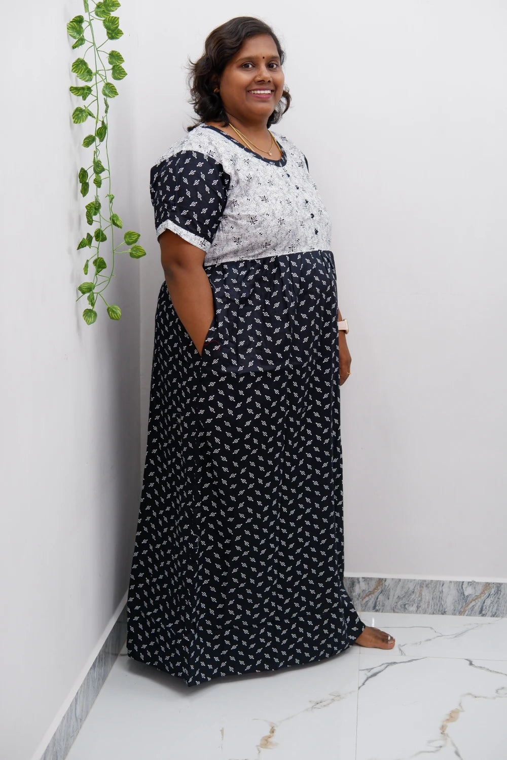 Lightweight Frock Style Cotton Nighty