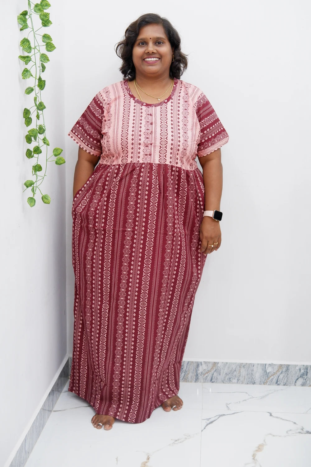 Lightweight Frock Style Cotton Nighty