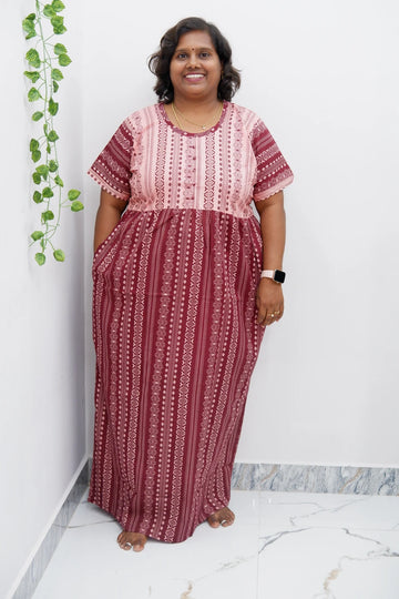 Lightweight Frock Style Cotton Nighty
