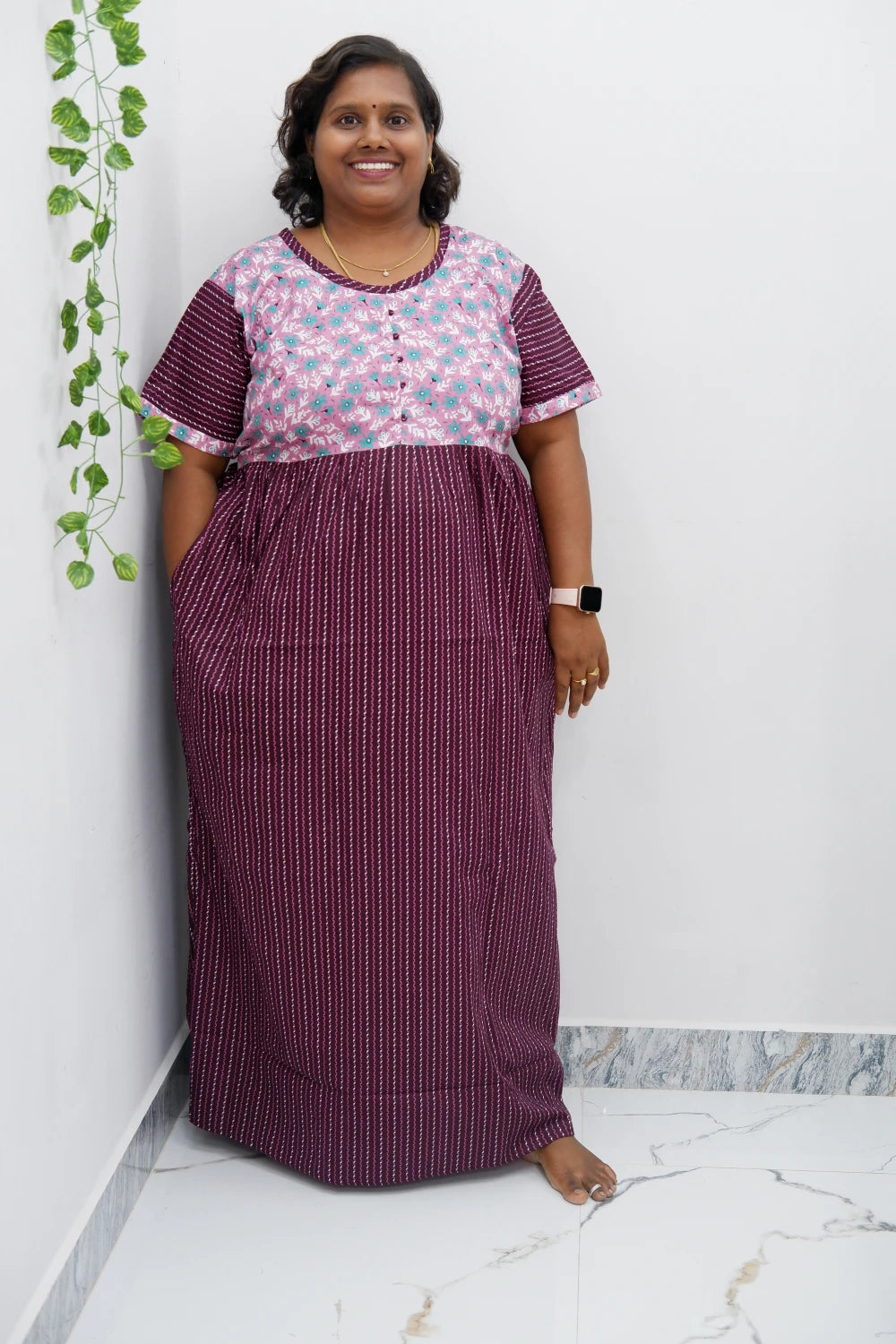 Lightweight Frock Style Cotton Nighty