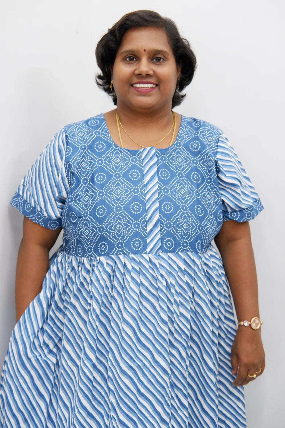 Frock Style Cotton Nighty – Soft & Flowing Fit