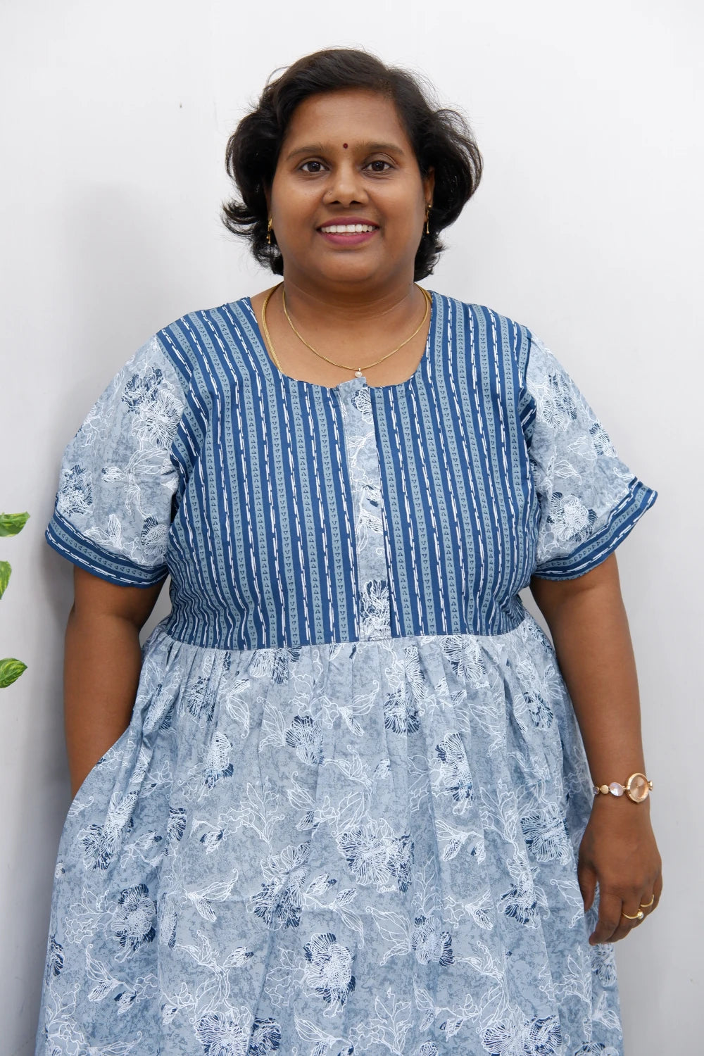Frock Style Cotton Nighty – Soft & Flowing Fit