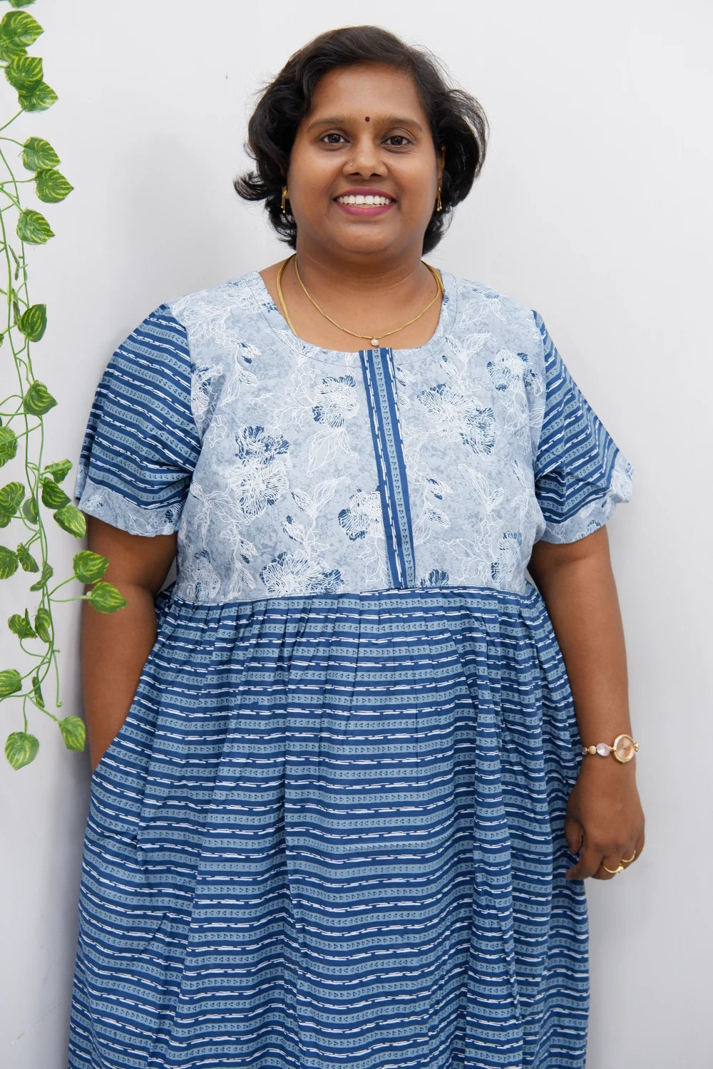 Frock Style Cotton Nighty – Soft & Flowing Fit