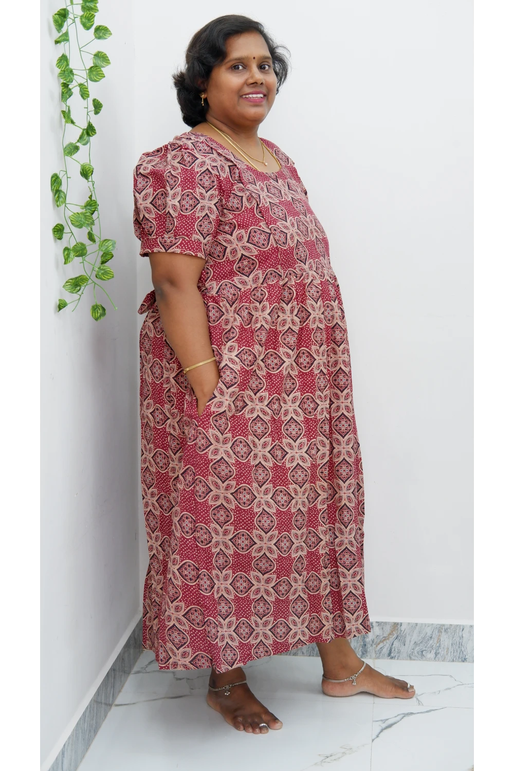 Luxury Feeding Kurti with Side Zip – Stylish & Practical Maternity Wear | Soft Cotton Comfort
