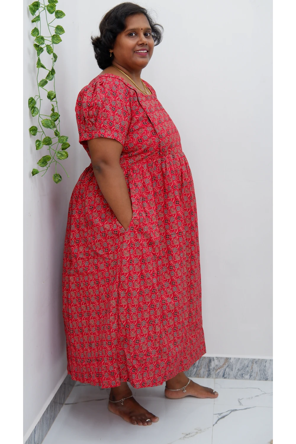 Luxury Feeding Kurti with Side Zip – Stylish & Practical Maternity Wear | Soft Cotton Comfort