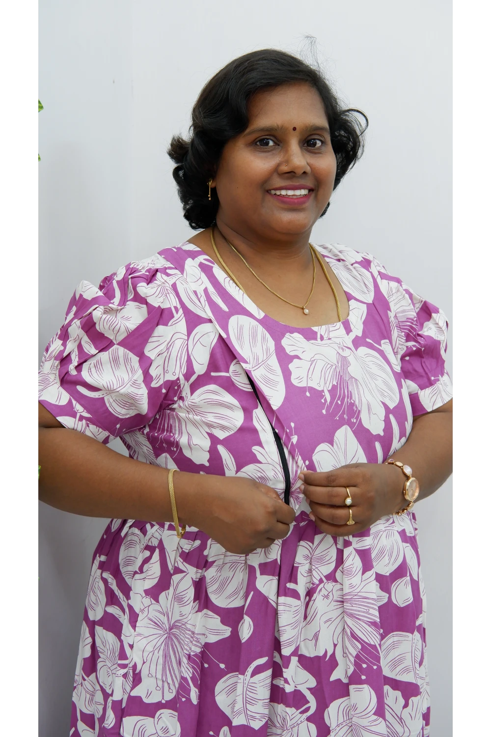 Luxury Feeding Kurti with Side Zip – Stylish & Practical Maternity Wear